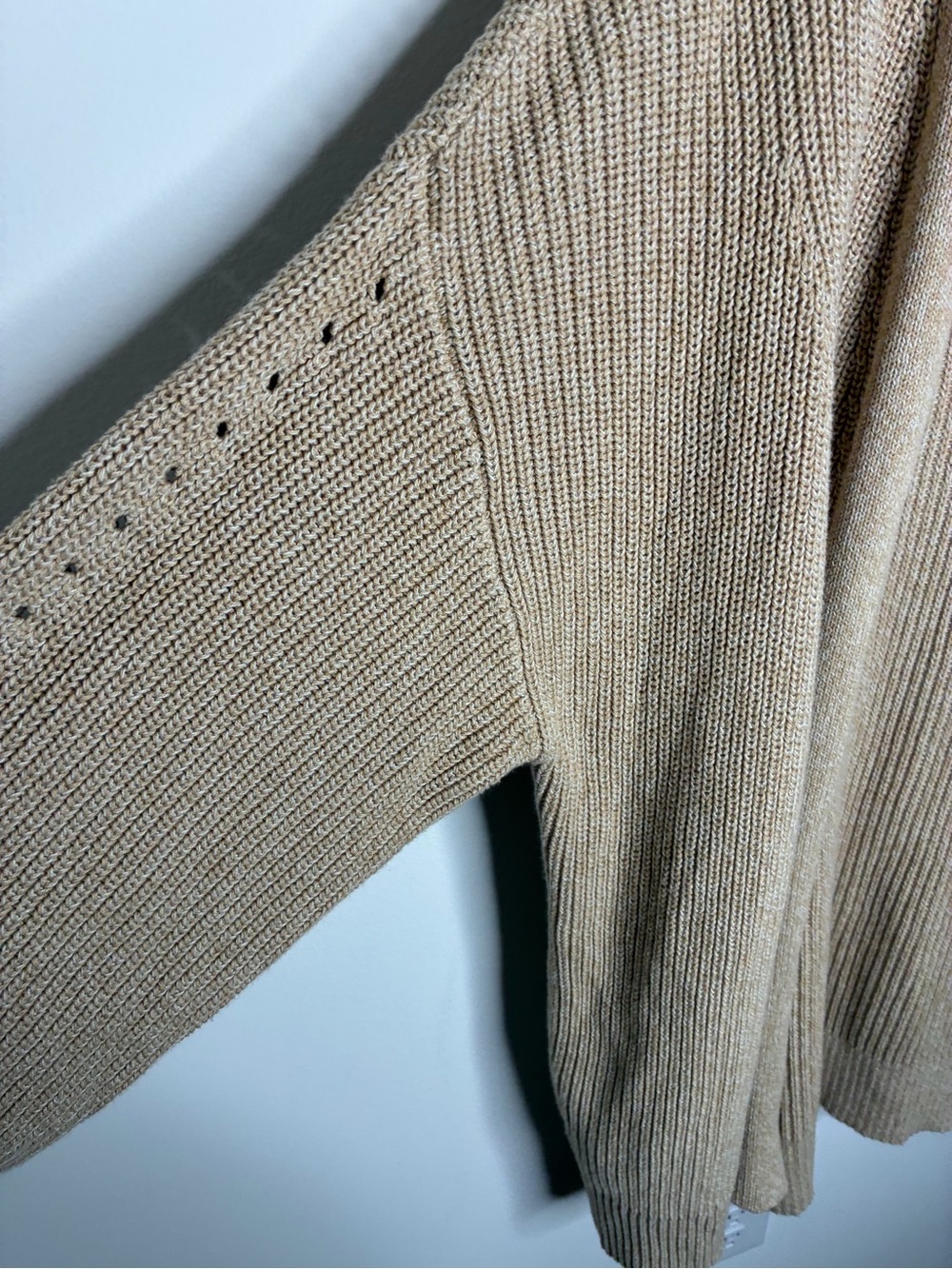 Universal Thread Beige Open-Front Ribbed Cardigan - Picture 3 of 10